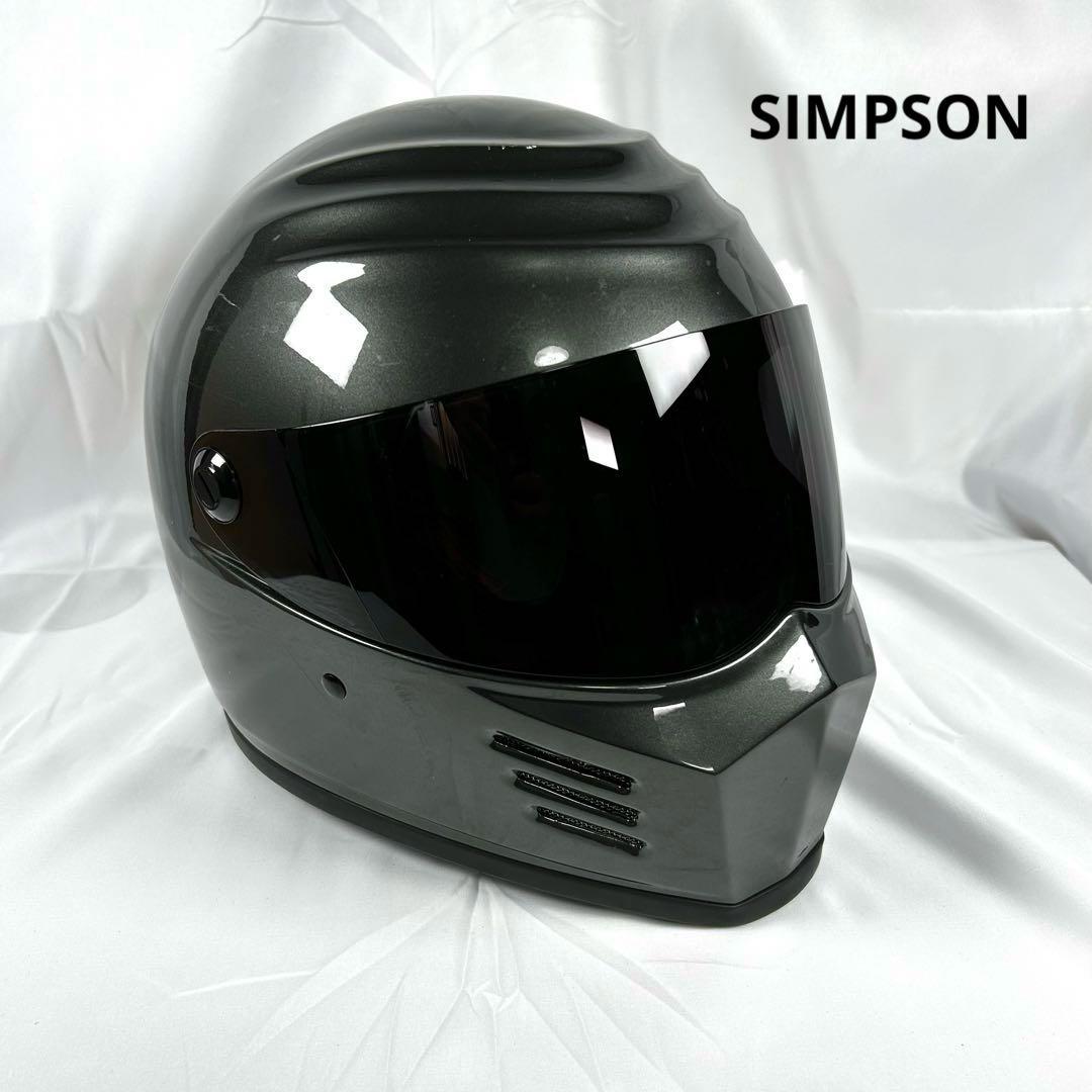 SIMPSON OUTLAW フルフェイスヘルメット アウトロー ガンメタ
