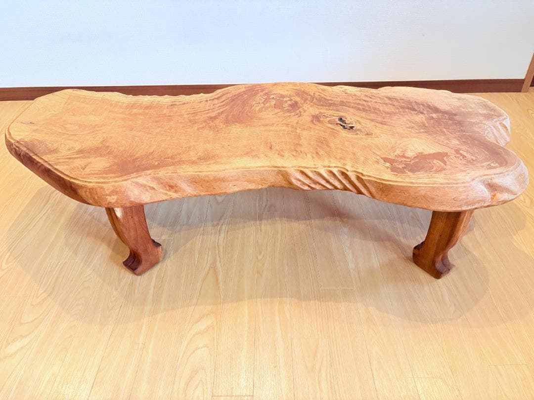 一枚板 座卓 ローテーブル 天然木 125cm 直接引取可