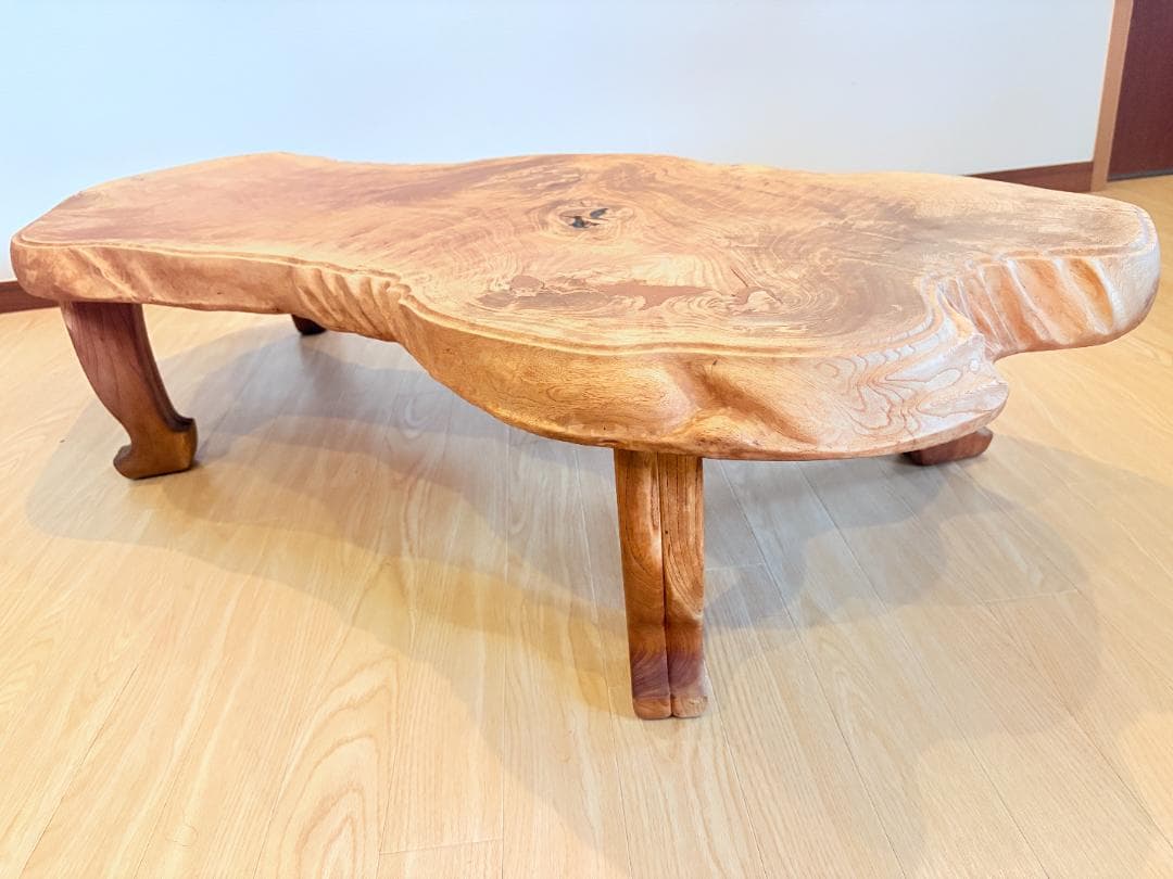 一枚板 座卓 ローテーブル 天然木 125cm 直接引取可