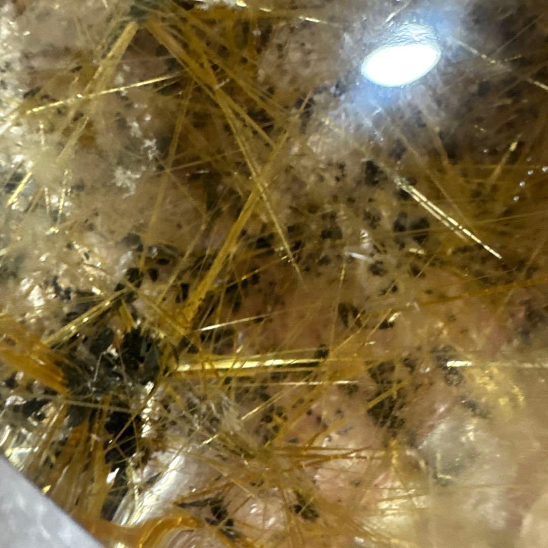 【高品質】ゴールドルチル 龍彫刻 原石置物 台座付