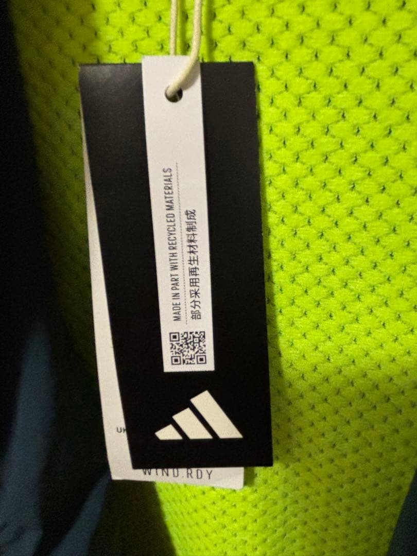 adidas フード付きベスト Lサイズ ネイビー