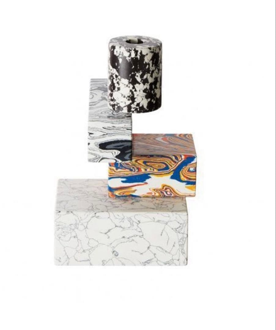 TOM DIXON Swirl Multi 大理石 キャンドルスタンド