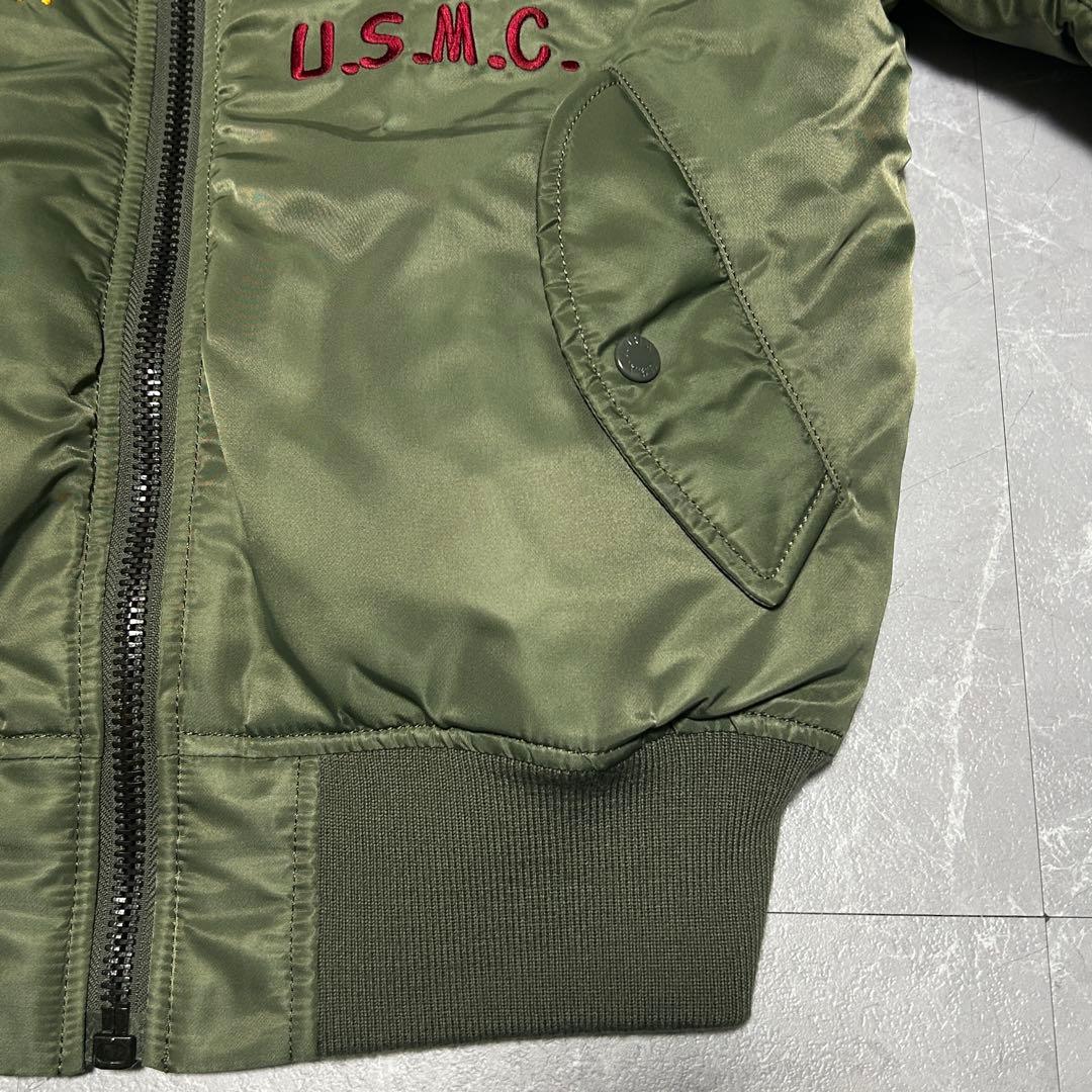 ☆希少☆新品級【AVIREX】MA-1 フライトジャケット 豪華刺繍 虎 龍