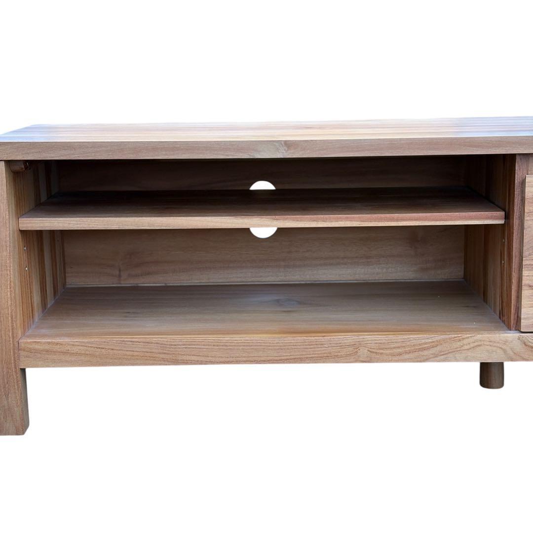 【週末セール】unico SOTO AVボード W1500 チーク無垢材 北欧風