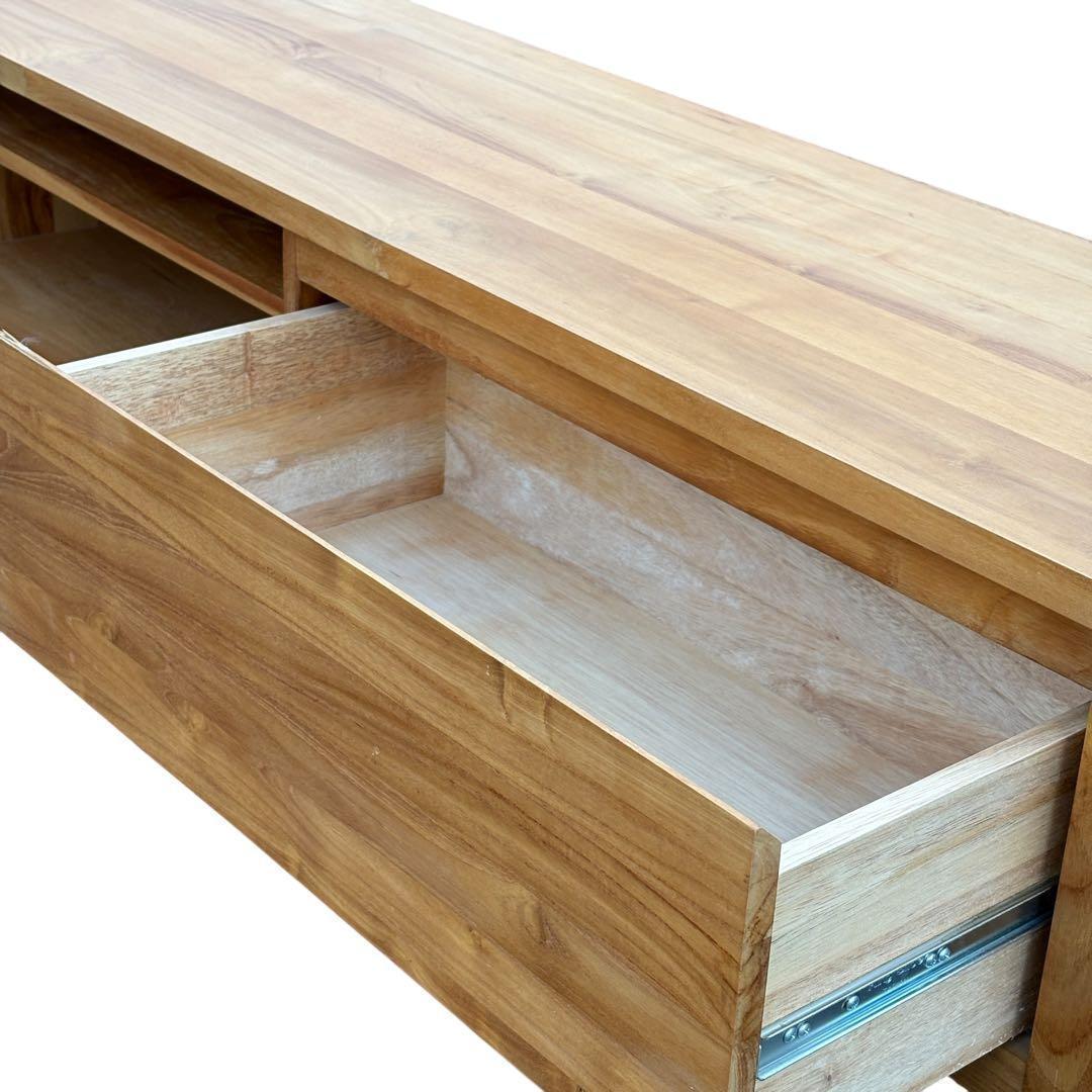 【週末セール】unico SOTO AVボード W1500 チーク無垢材 北欧風