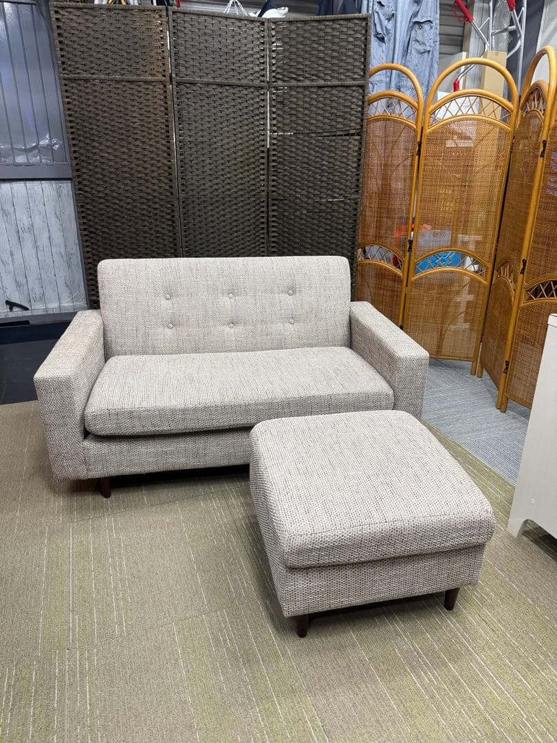 【美品】【洗浄消毒作業済】arne Himmel ヒンメル　2人掛けL字ソファ