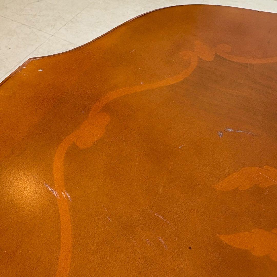 イタリア製　アンティーク調　ティーテーブル　コーヒーテーブル　サイドテーブル