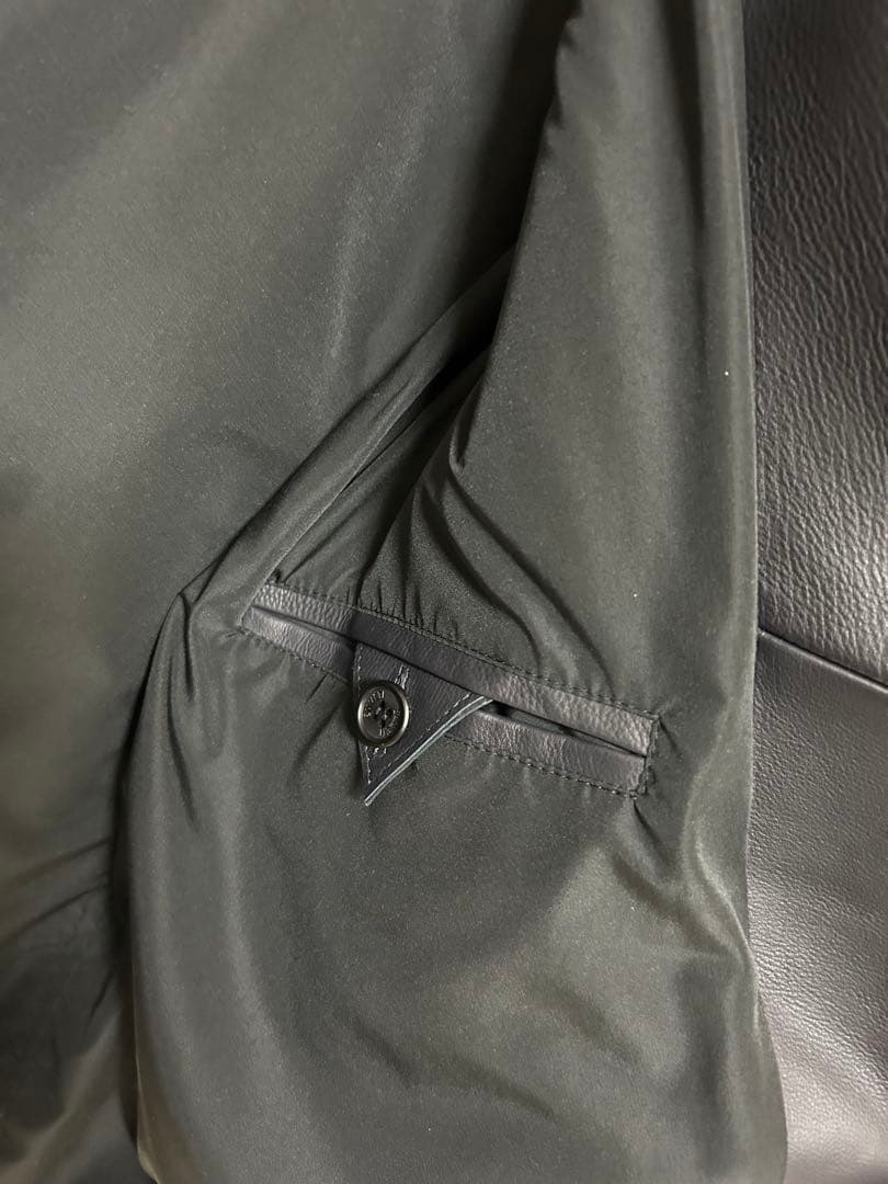 【美品】EMMETI エンメティ JURI ダークグレー 44 限定カーフレザー