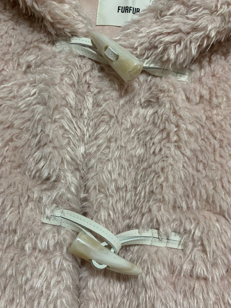 FURFUR エコファー ダッフルコート 限定ピンク