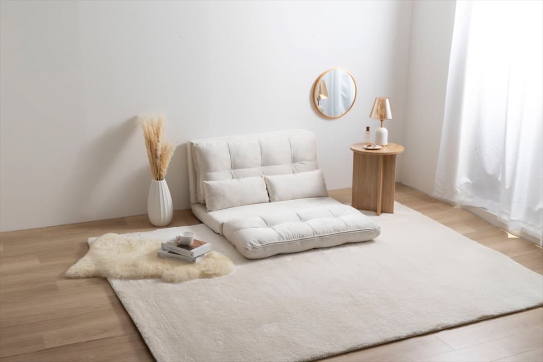 【送料無料】Lara リクライニングソファベッド 3way ふわふわ