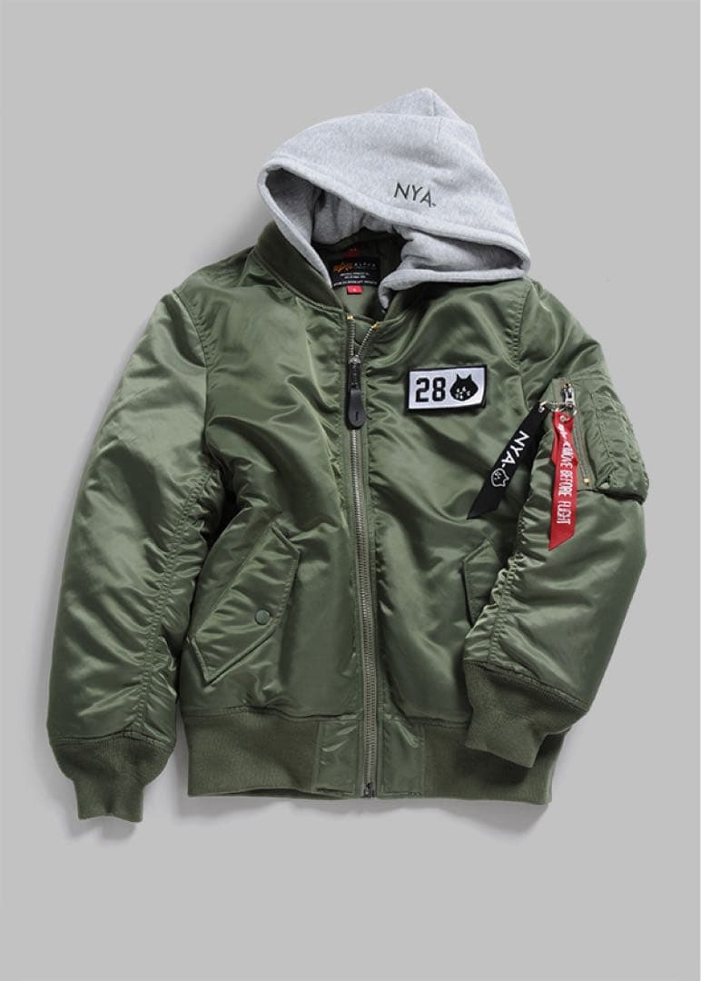 ALPHA INDUSTRIES × にゃー MA-1 フライトジャケット