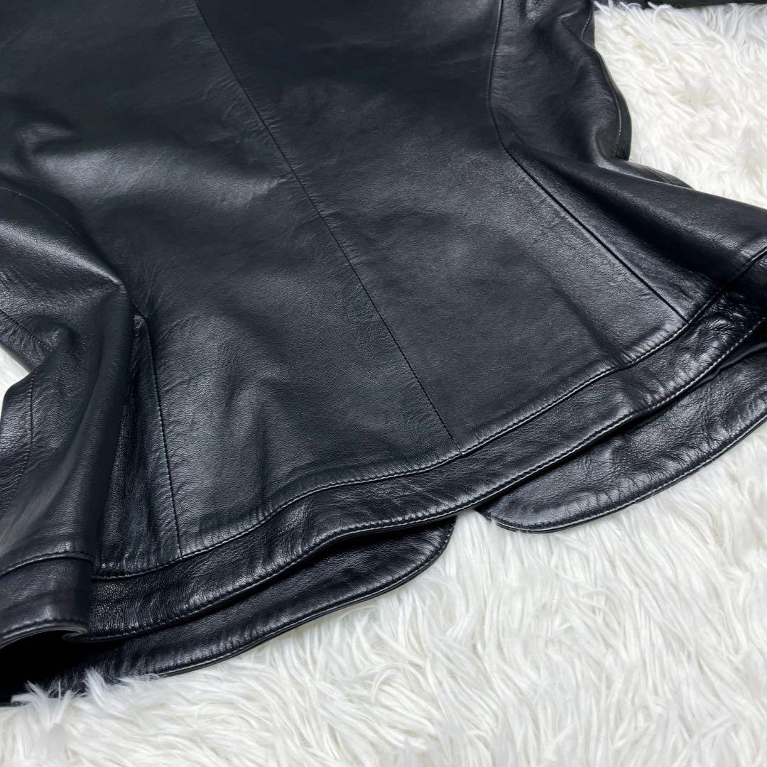 美品 超希少 ロエベ レザージャケット ナポレオンジャケット アナグラム金ボタン