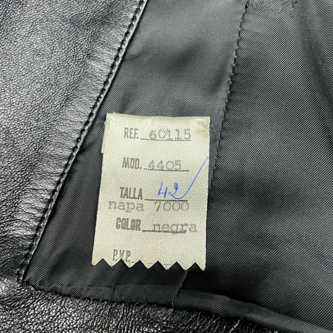 美品 超希少 ロエベ レザージャケット ナポレオンジャケット アナグラム金ボタン