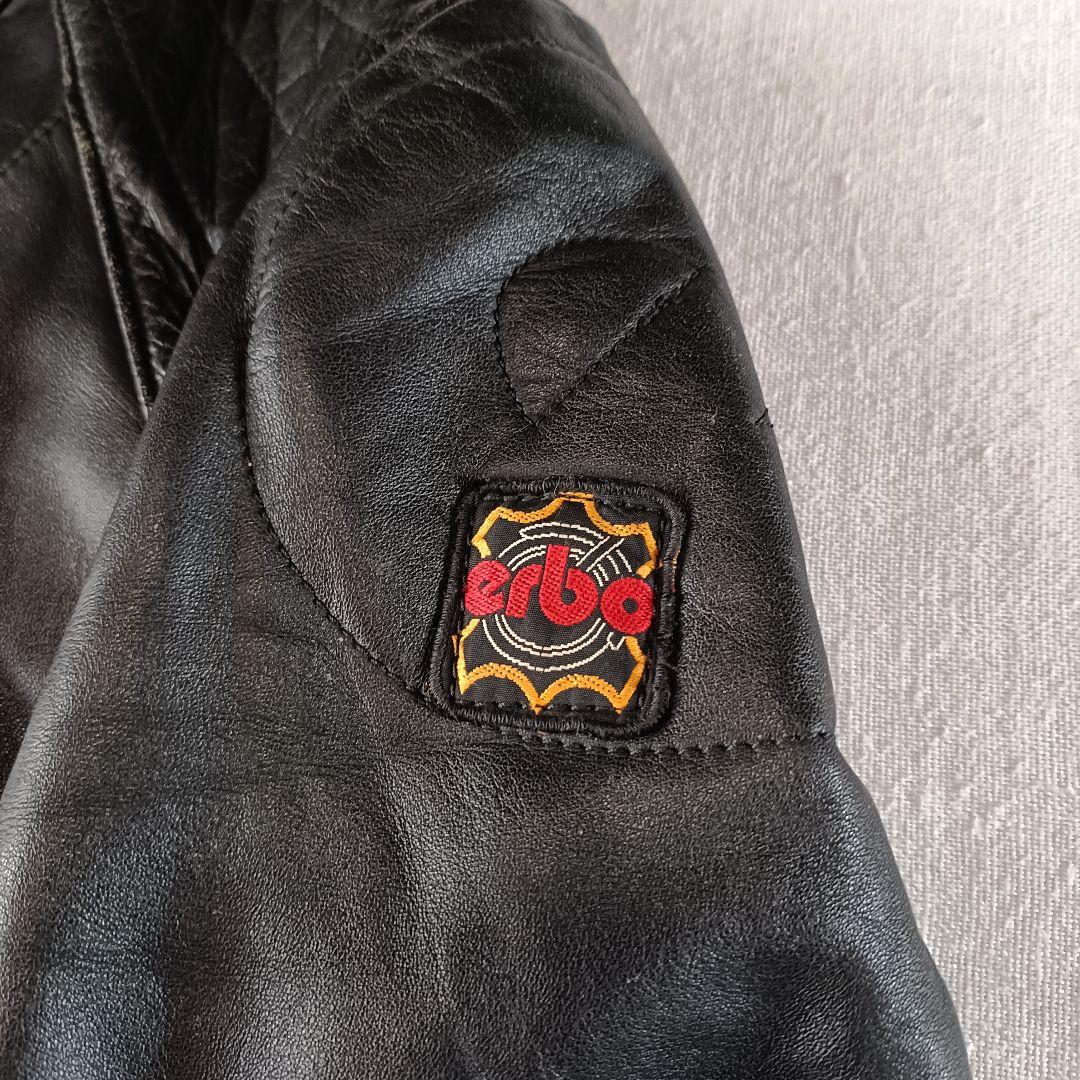 70s ドイツ erbo レザー ダブルライダース ブラック