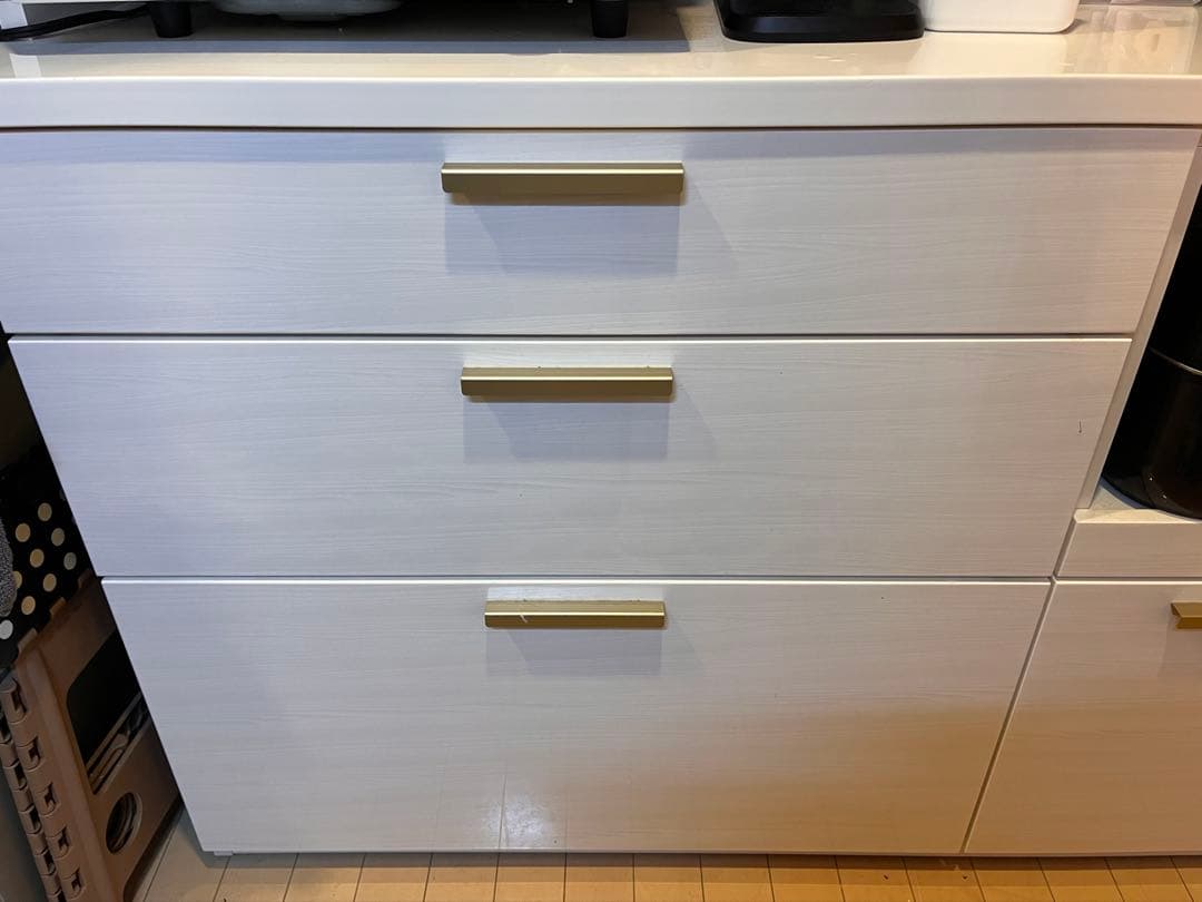 お値下げしました‼️ニトリ　食器棚　キッチンボード ソレル 120KB WH