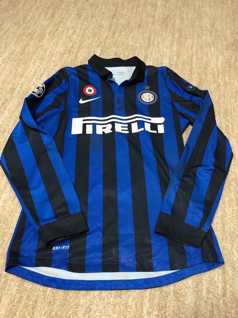 11 12 CL ホーム　インテル　長友　長袖実使用マルセイユ戦