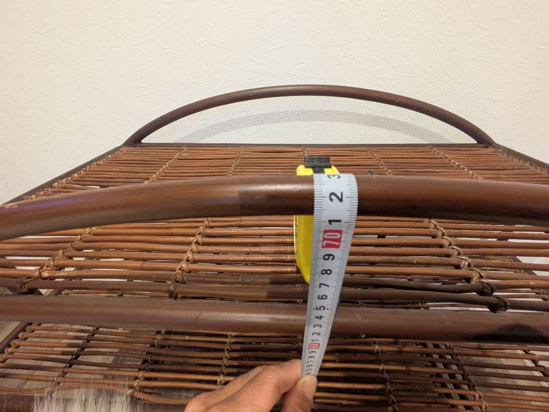 楕円形3段スチールラック ブラウン