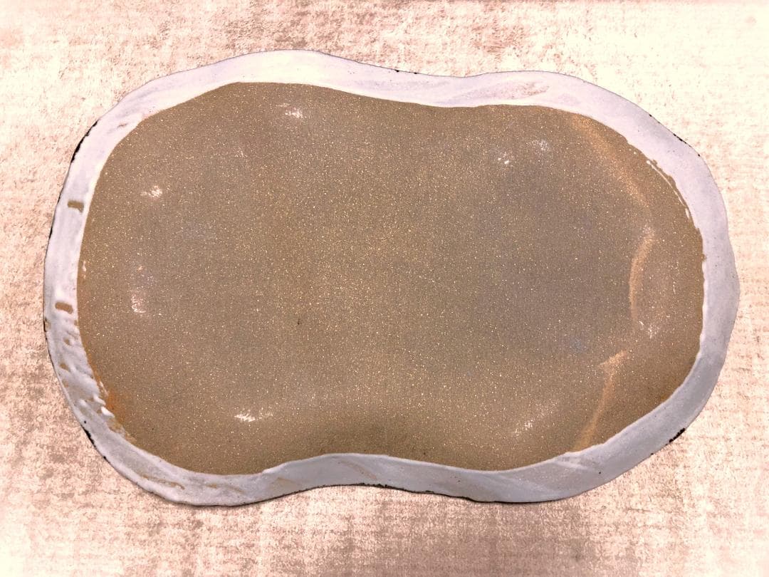 【 田中正人・文吉窯 特大皿 】　伊勢海老呉須絵　19号　59×38ｃｍ　未使用