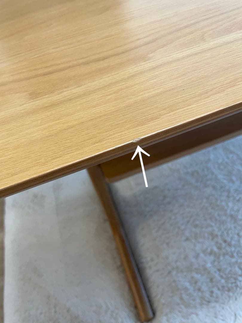 無印良品　リビングでもダイニングでもつかえるテーブル2 オーク材　ローテーブル