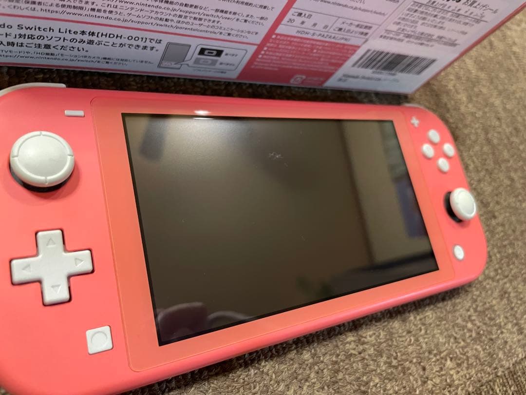 Nintendo Switch Lite コーラルピンク ピンク　ケース付き