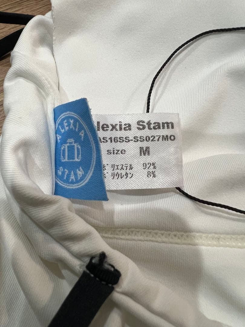 Alexia Stam ワンピース水着 Mサイズ ホワイト/ブラック