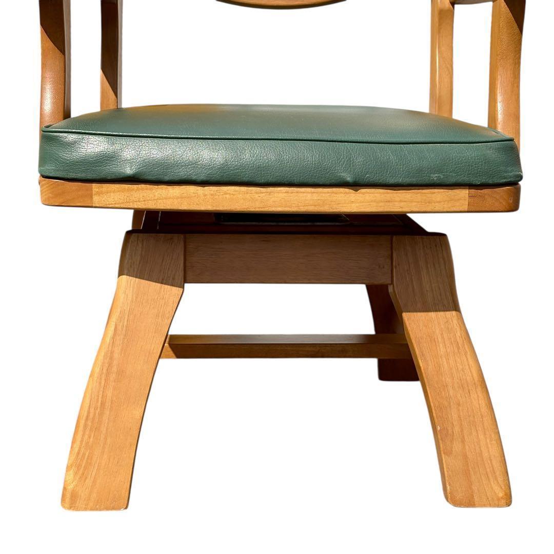 Karimoku カリモク ダイニングチェア RUSTIC 回転椅子 肘掛け付