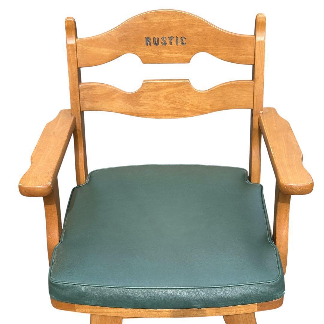 Karimoku カリモク ダイニングチェア RUSTIC 回転椅子 肘掛け付