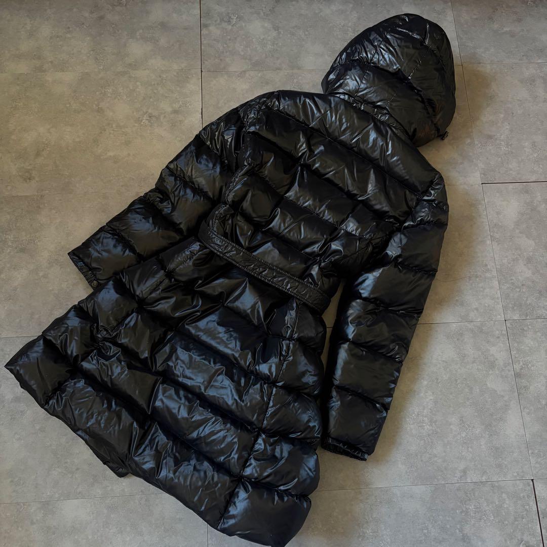 【ベルト完備】MONCLER MEINAダウンジャケットロング丈　ブラック　00