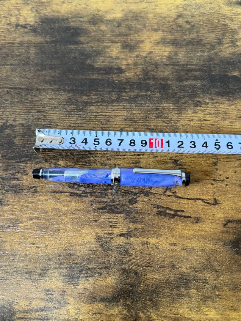 新品未使用　ヴェイリオ VEILIO バイオレット　21金　万年筆　中細字