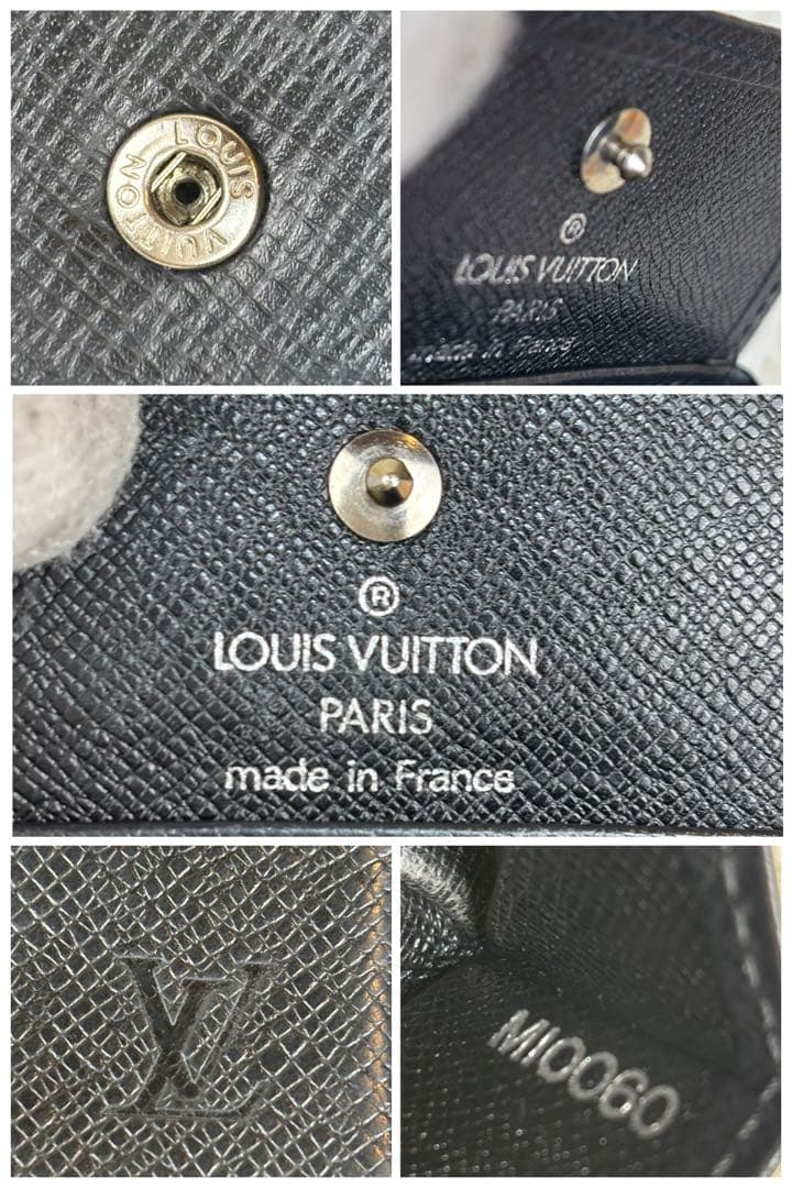 美品！ ルイヴィトン タイガ　ブラック ポルトモネボワットケース