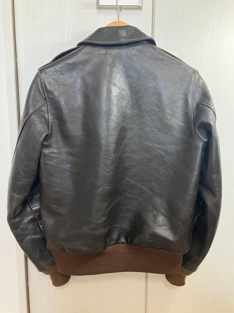 旧THE REAL McCOY'S TYPE A-2 レザージャケット 38