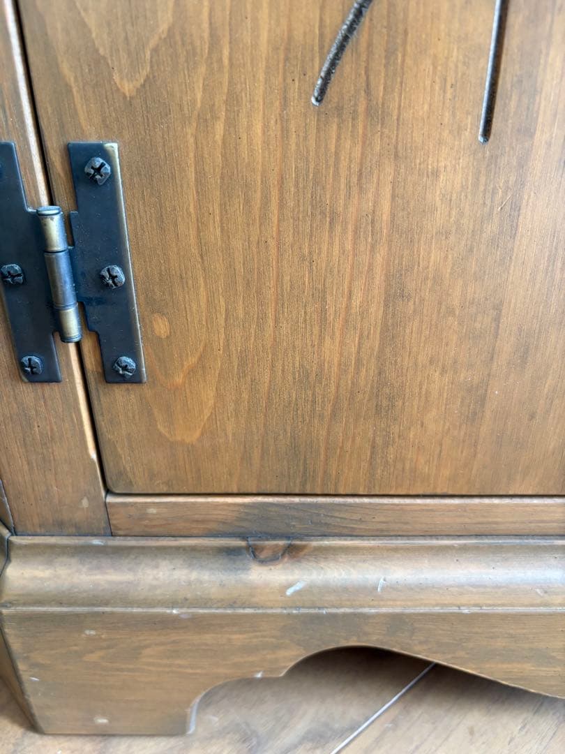 アンファン 廃盤 コーナーカップボード 本棚 食器棚 シェルフ カントリー家具