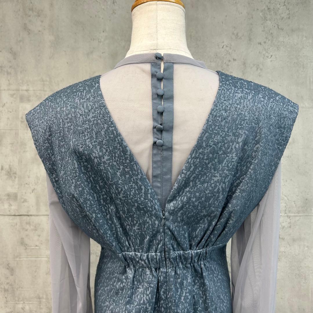 あい アンドレスド Vライン ジャガード ドレスANDRESD M