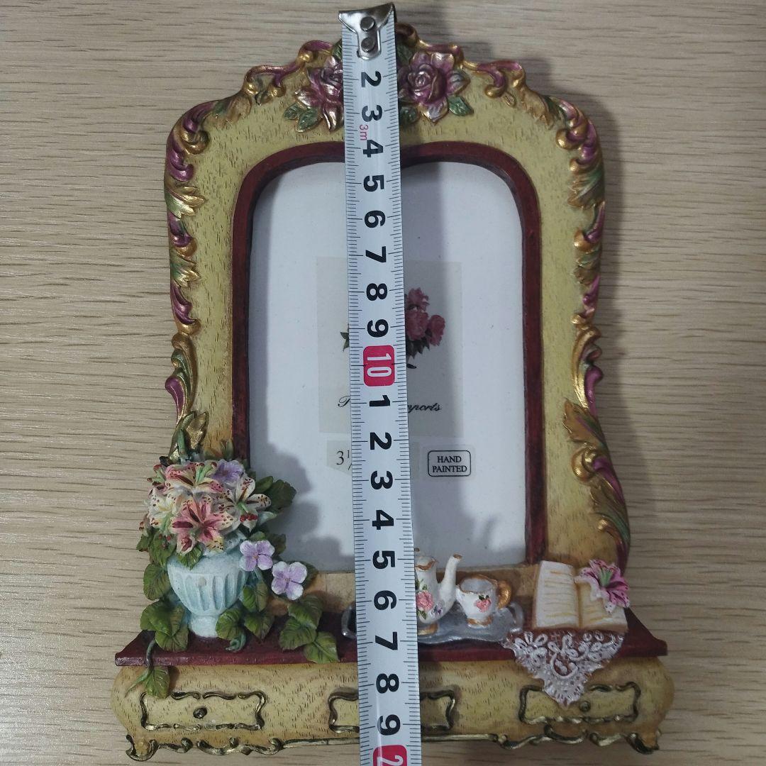 【新品】ヨーロピアン写真立て、フォトフレーム 写真入れ 花 ティーカップ 花瓶