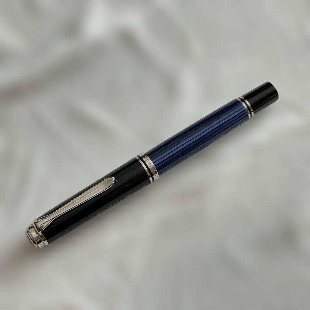 Pelikan/ペリカン ローラーボール スーベレーン R805 青縞