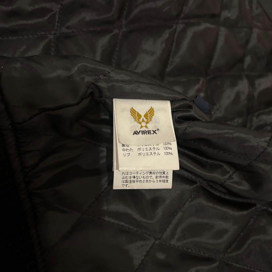 美品★AVIREX ブラック スカジャン　虎刺繍