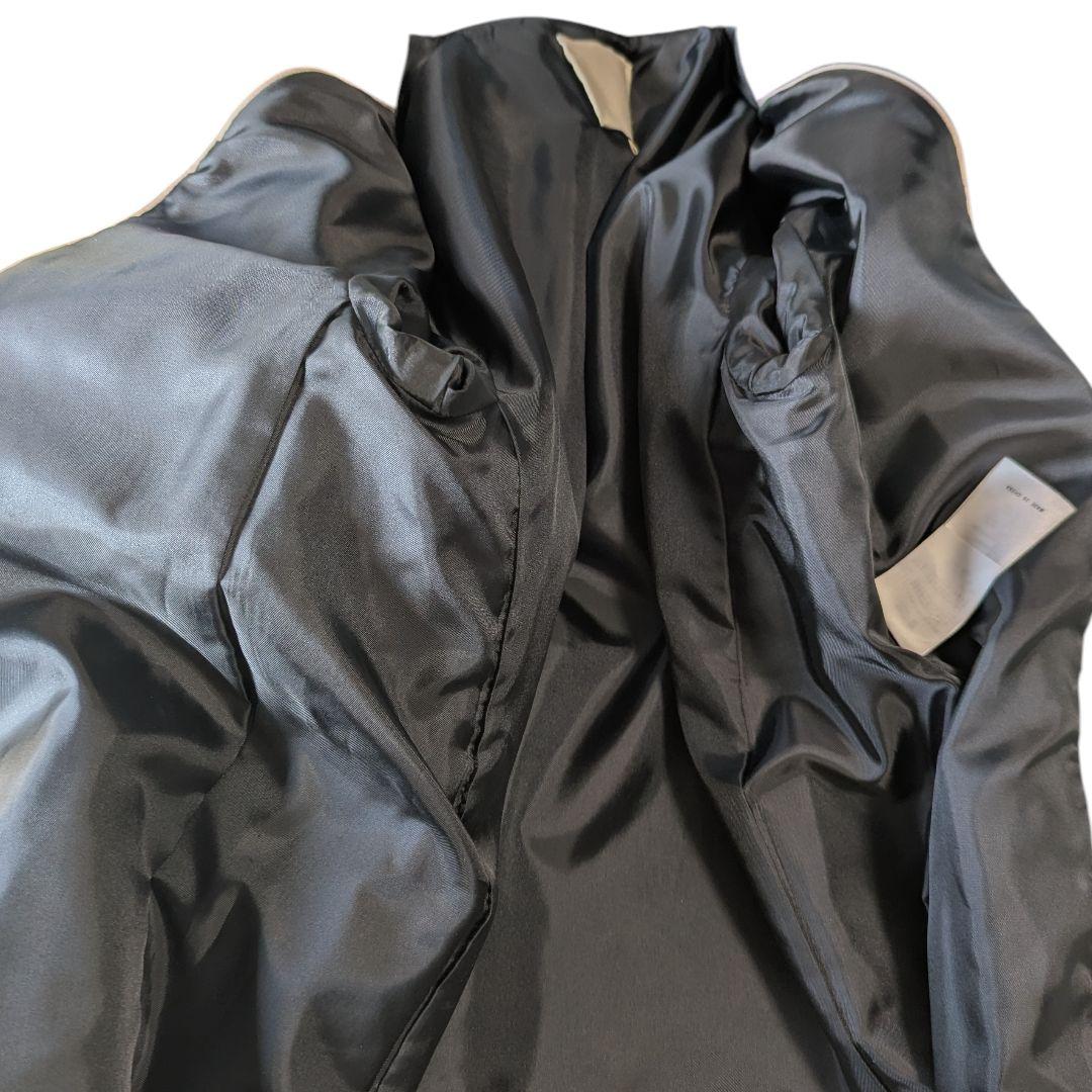 自由区 ウール ビーバー チェスターコート ロングコート シンプル 濃紺 黒