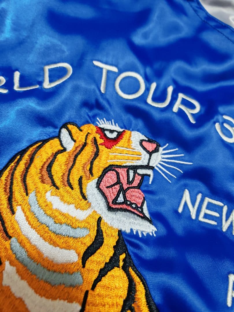 STUSSY Japan 虎 日本限定 スカジャン vintage サテン 青