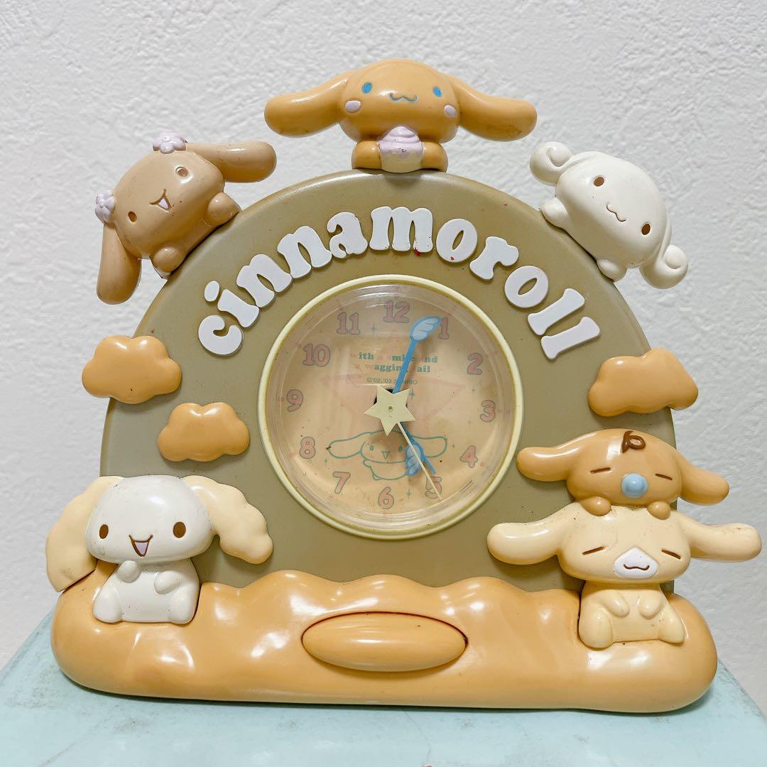(動作確認済)シナモロール　目覚まし時計　サンリオ　レトロ