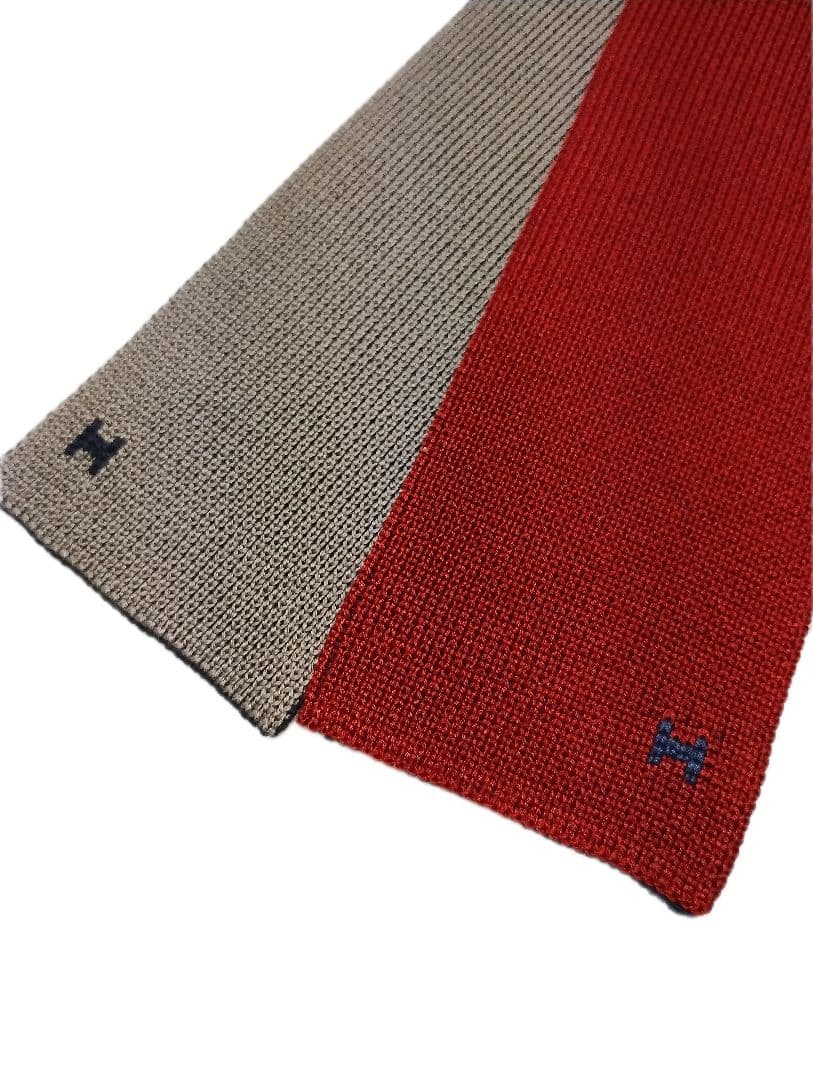 エルメス キャトル・タン シルクニットネクタイマルチカラー