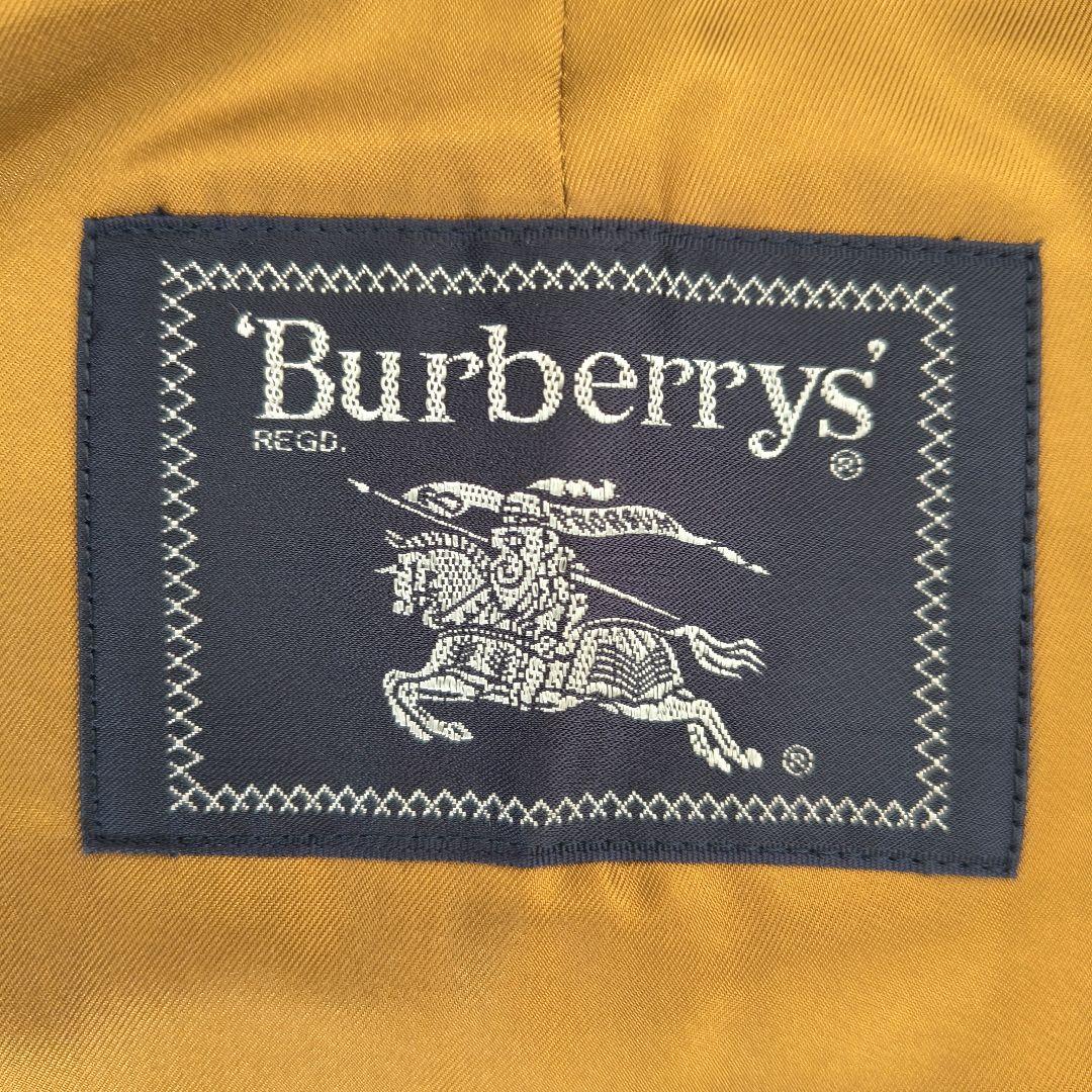 バーバリー・ベージュ・ ステンカラーコート・ 裏ノバチェック柄・ウールライナ一付