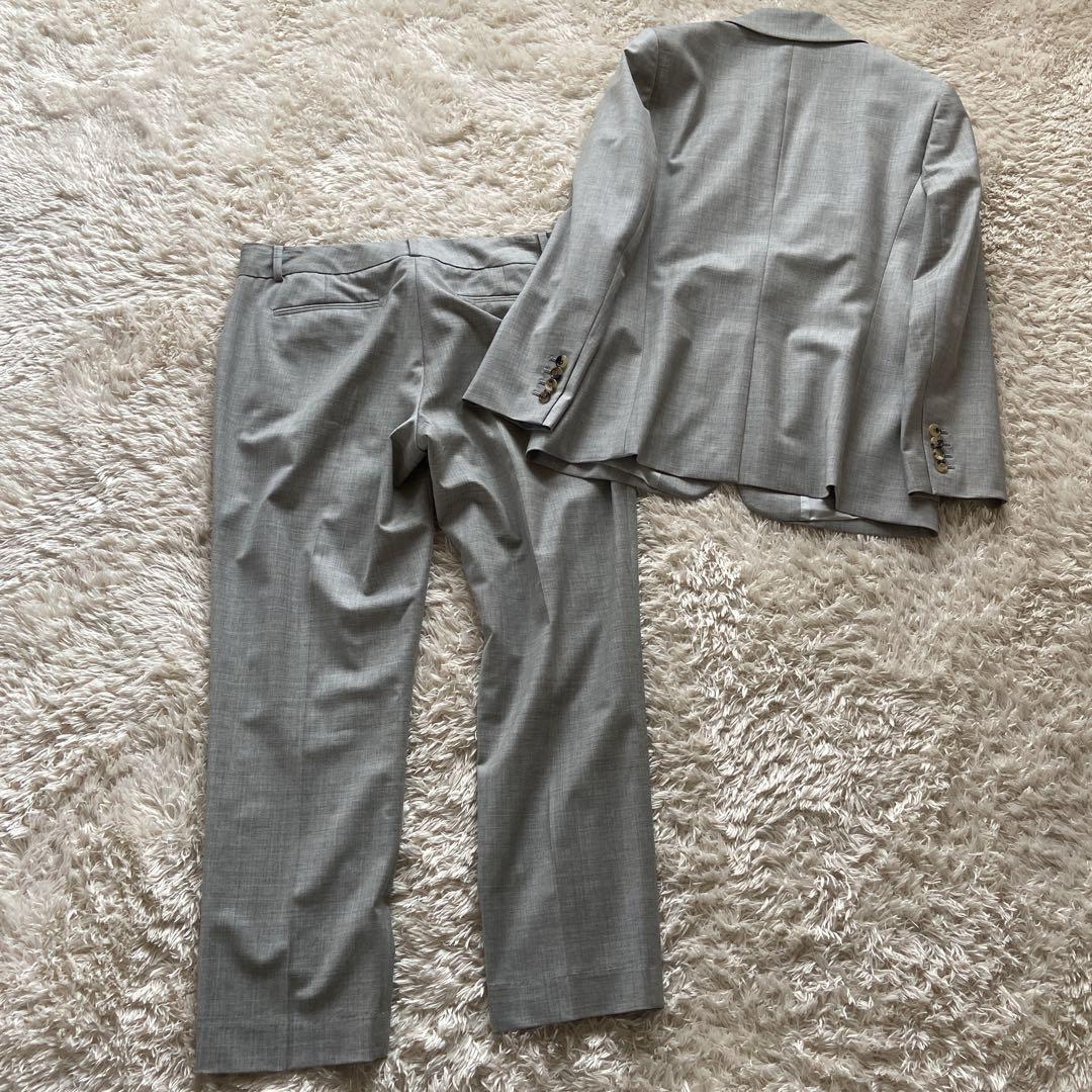 美品　大きいサイズ42/44 セオリーリュクス　パンツスーツ　エグゼクティブ　灰
