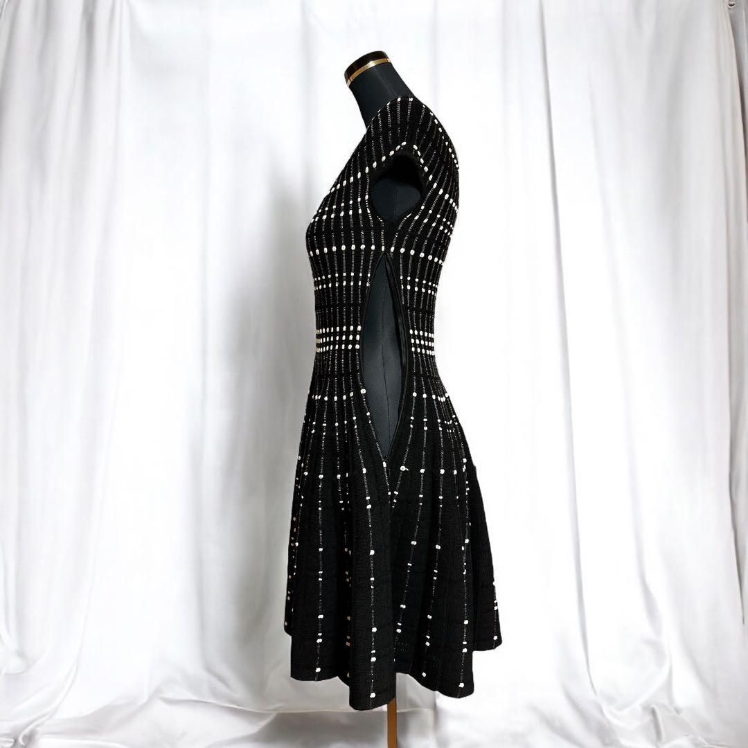 美品 ALEXANDER McQUEEN ニット ワンピース ブラック XS