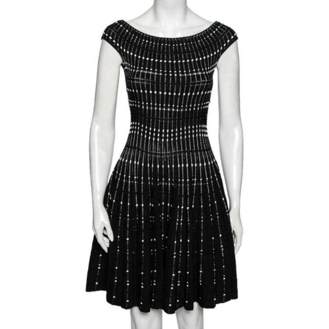 美品 ALEXANDER McQUEEN ニット ワンピース ブラック XS