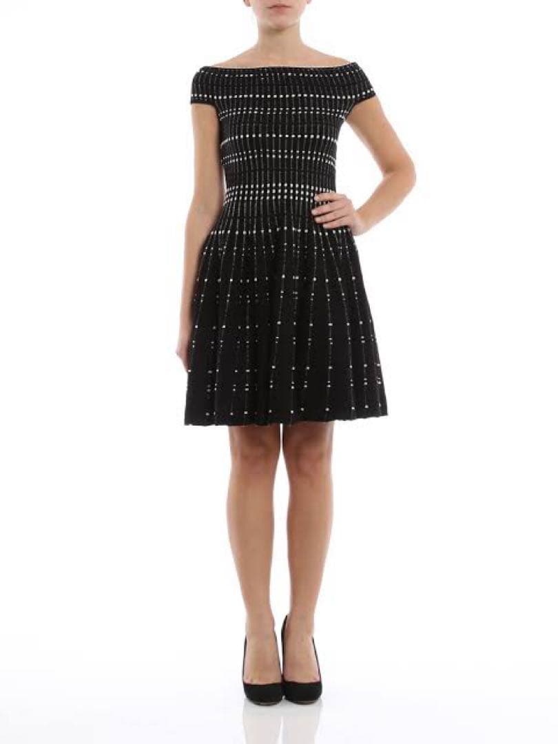 美品 ALEXANDER McQUEEN ニット ワンピース ブラック XS