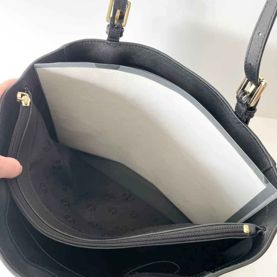【新品】TORY BURCH トートバッグ エマーソン 黒 A4 肩掛け可能