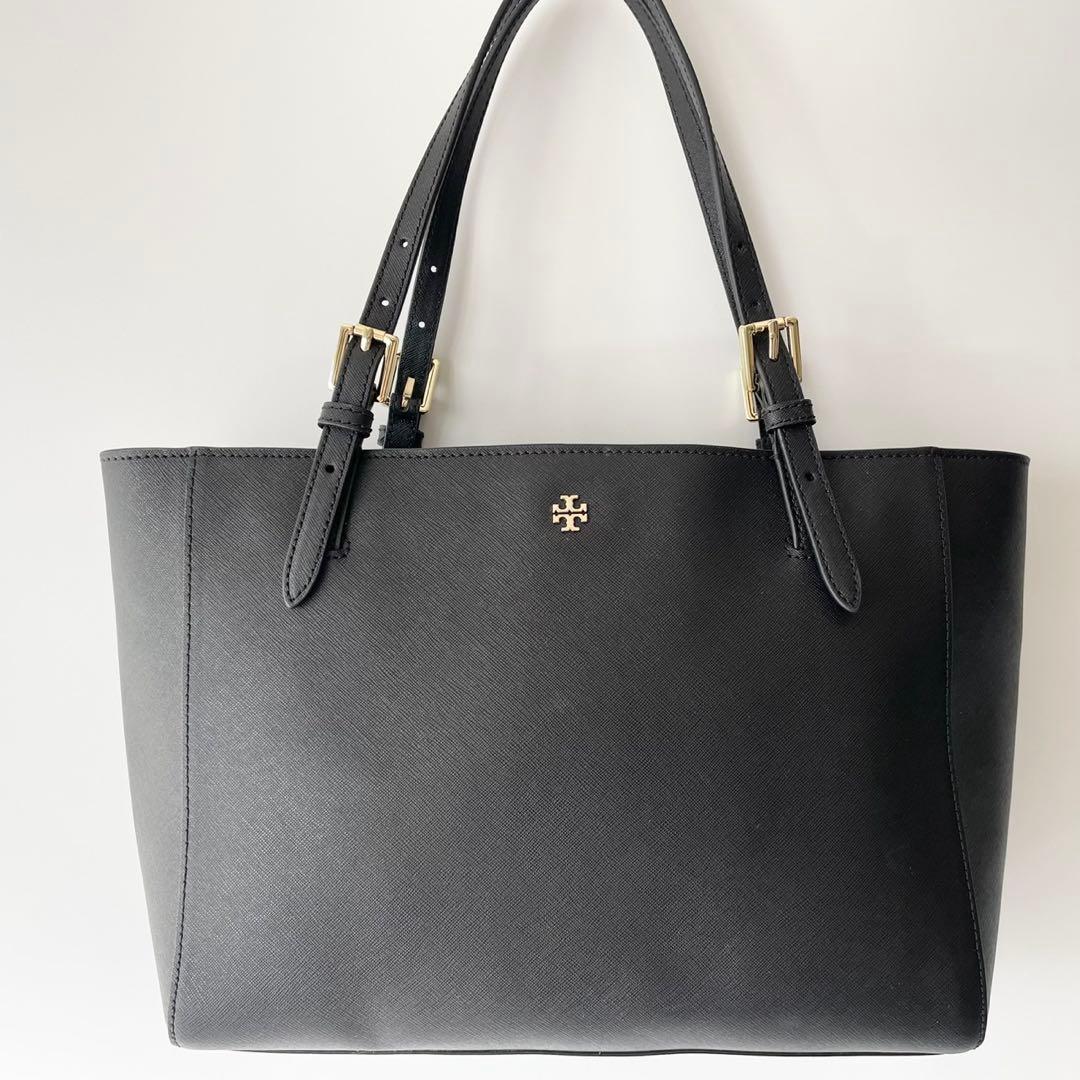 【新品】TORY BURCH トートバッグ エマーソン 黒 A4 肩掛け可能