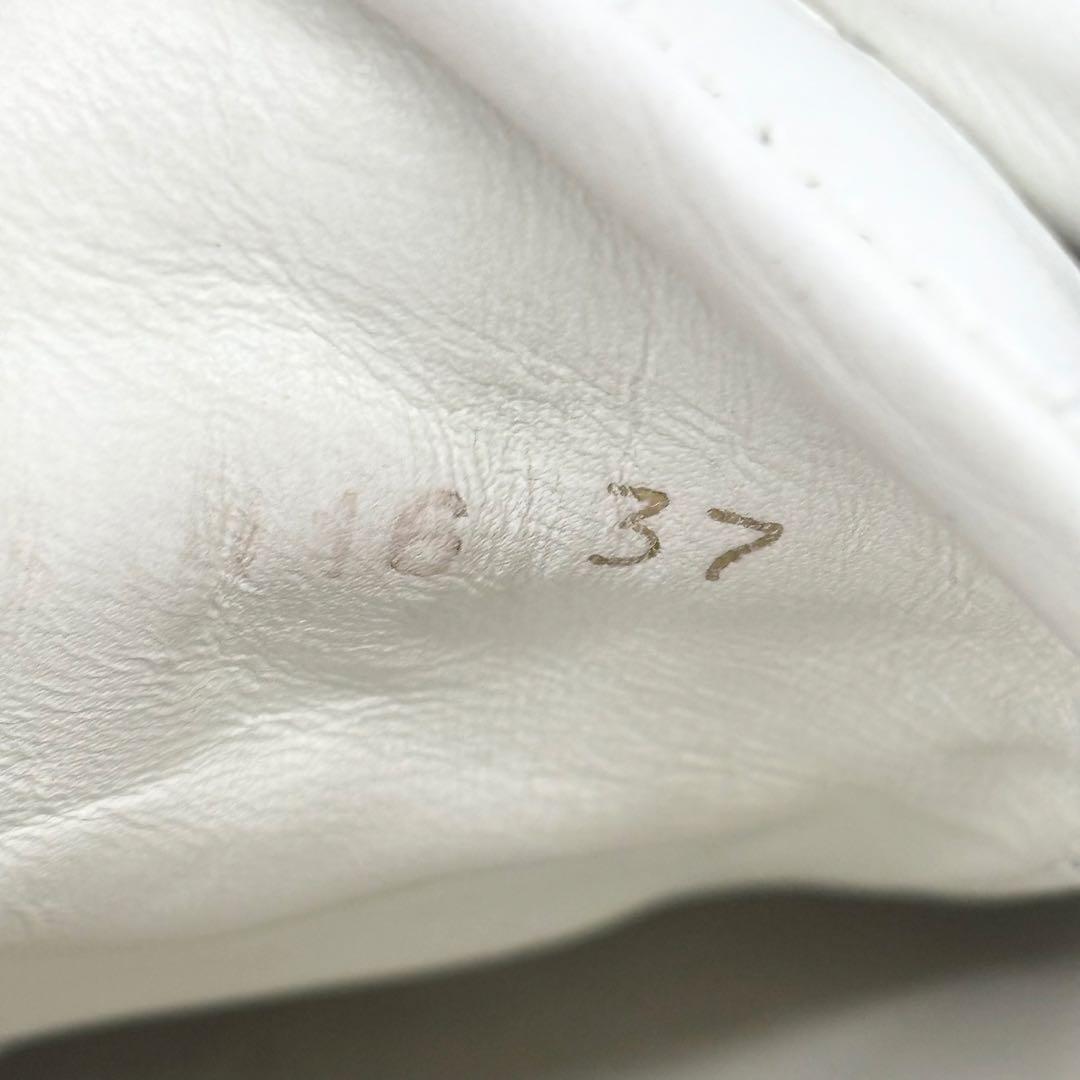 ✨美品✨ルイヴィトン レザースニーカー クロコ型押し ホワイト　24cm