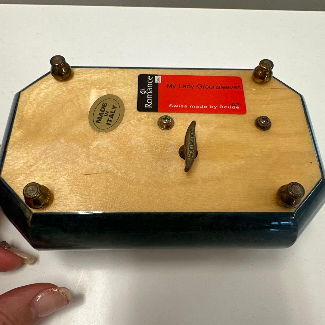 オルゴール　REUGE　romance イタリア製　宝石箱　昭和レトロ