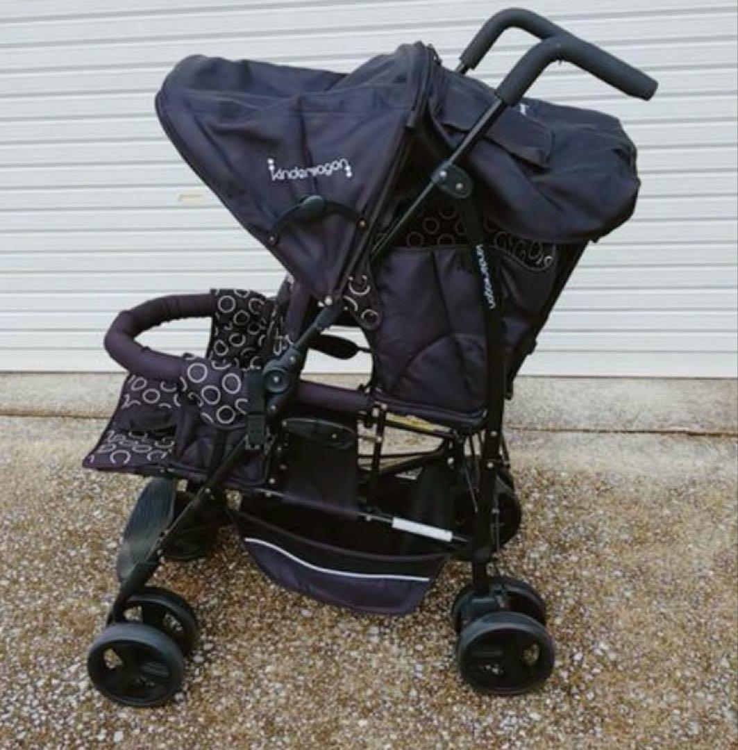 日本育児Duo シティ hop キンダーワゴン2人乗りベビーカー